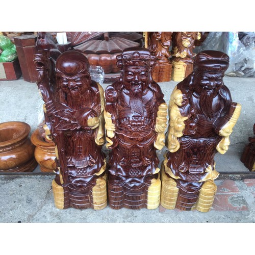 Bộ Tam Đa Gỗ Cẩm Cao 30Cm